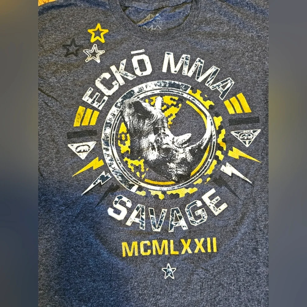 Men's ECKO UNLTD UNLIMITED Dark Gray Tee Shirt Top Size L - Picture 3 of 7